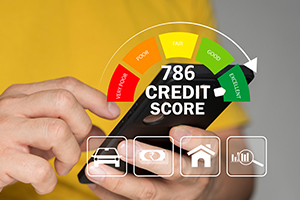 786 credit score