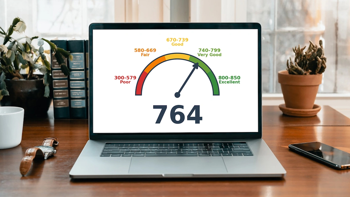 764 credit score