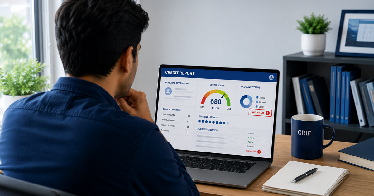 How to remove written-off status from CRIF credit report — step-by-step guide